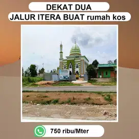 TANAH HANYA 100 METER DARI JALUR 2 ITERA