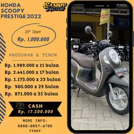 SCOOPY PRESTIGE 2022 DP 1jt