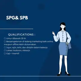 Loker jaga toko stand kasur spg & spb sidoarjo