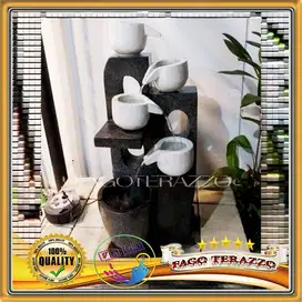 Air Mancur Susun Teraso | Air Mancur Hias Taman Minimalis Alami