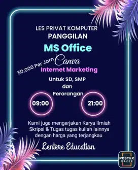 LES PRIVAT KOMPUTER SD SMP & UMUM
