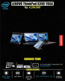 MURAH DAN TERJANGKAU LENOVO ThinkPad X390 Yoga