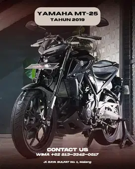 YAMAHA MT-25 tahun 2019 - WIMA MUSTIKA SULFAT