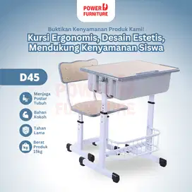 [PRE ORDER] Kursi Sekolah Tipe D45 PowerD – bangku sekolah SD
