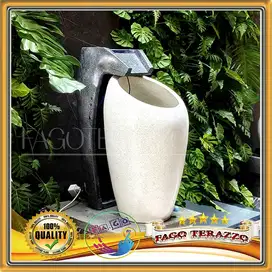 Terazzo Air Mancur Taman Teraso Kendi Miring Batu terazzo