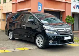 Dp 8jt Vellfire Premium Sound 2012 V matic hitam 2.4 Toyota cbu bs TT