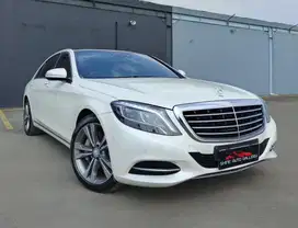 MERCEDES-BENZ S400L 2015 WHITE ON BROWN MERCY S400 L 2015