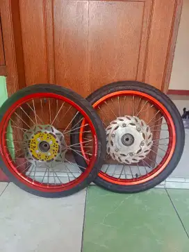 Velg ninja RR tromol becak
