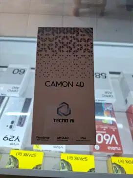Tecno camon 40 8/256 New garansi resmi carlcare 1 tahun