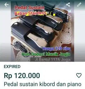 Pedal sustain baru