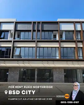 Ruko baru  3 Lantai Ruko NorthRidge BSD City Tangerang