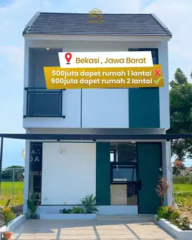 Kapan lagi ada rumah 2 lantai modern harganya cuman 500 jutan