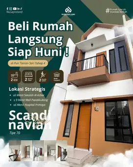 Rumah 2 Lt Siap Huni di Toddopuli Puri Taman Sari