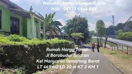 Rumah Harga Tanah di Borobudur Selatan Kel Manyaran Semarang Barat