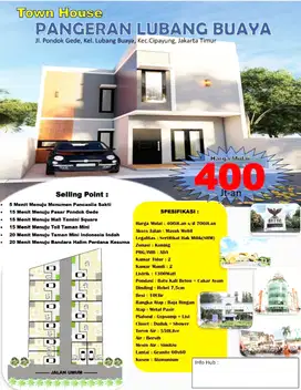 Jual Murah Rumah Strategis Akses Mobil Dekat Bandara Halim