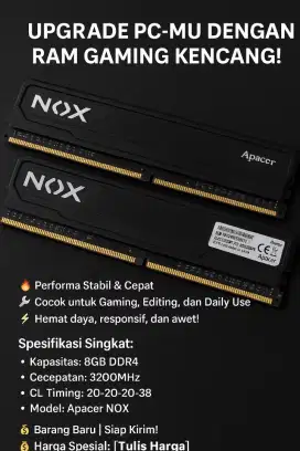 Jual ram apacer ddr 4