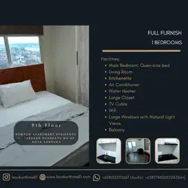 Sewa Apartemen Newton Dekat tol Buahbatu Bandung 1 Kamar tidur