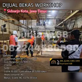 Gudang Bekas Workshop Bengkel Pabrik Krian Sukodono Sidoarjo Kota