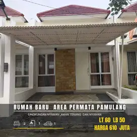 jual rumah Baru blm di tempati dalam cluster  Area Permata Pamulang