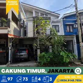Rumah dijual 2 Lt. Cakung, Jakarta Timur 5 menit Jakarta Garden City