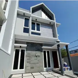 New Gress Rumah TENGGILIS Model Scandinavian ROW 5Mobil dkt UBAYA