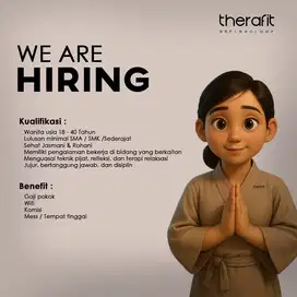 Lowongan dibutuhkan terapis therapist pijat (WANITA)BSD gading serpong