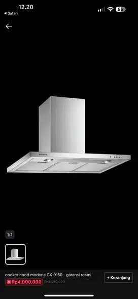 Cooker hood modena CX 9150