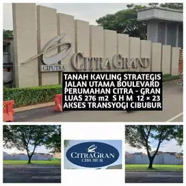 TANAH KAVLING SIAP BANGUN DI JL BOULEVARD PERUM CITRA GRAN CIBUBUR
