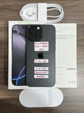 Iphone 16 pro max 512gb, beacukai resmi aman