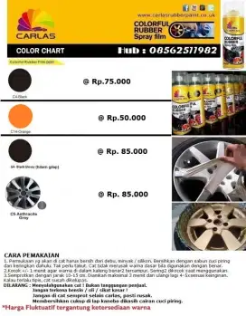 Rubber Spray Paint Carlas Cat Semprot Karet