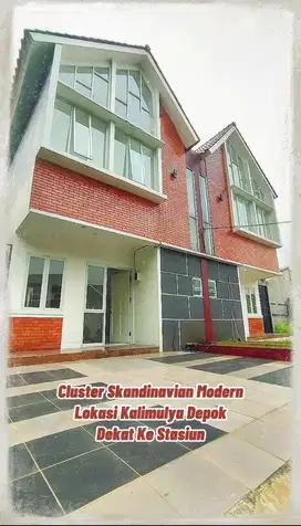 Rumah cluster dekat ke stasiun, alun2 kota Depok, pasar,sekolah, GDC