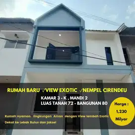 DIJUAL RUMAH BARU MODEL SCANDINAVIAN DI PONDOK CABE DEKAT LEBAK BULUS