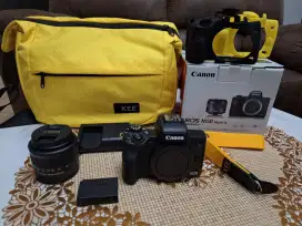Jual kamera Canon M50 mark ii, kondisi mint, like new