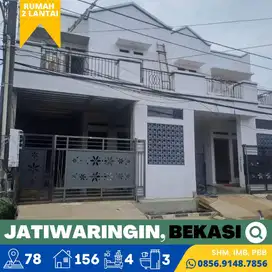 Rumah dijual Baru 2 Lantai, Jatiwaringin, Bekasi dekat LRT Jatibening