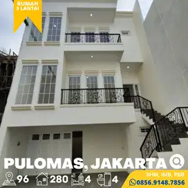 Rumah dijual Baru 3 Lantai Pulomas Jakarta Timur dekat ke Stasiun LRT