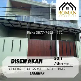 DISEWAKAN RUMAH DI LARANGAN CILEDUG
