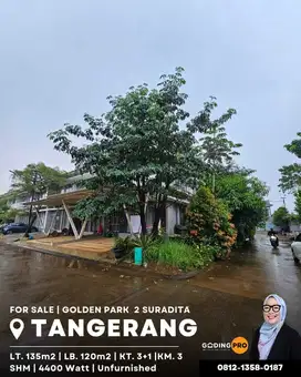 Dijual Murah Rumah Hoek Di Golden Park 2 Suradita