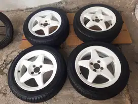 FS: Velg STAR FORM Original Japan R15 inch PCD 4x100+Ban Forceum D800