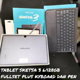 Advan sketsa 3 6/128GB Fullset no minus mulus