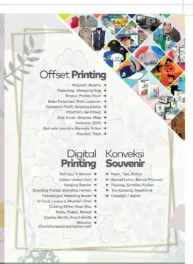 Menerima jasa percetakan, offset printing dll