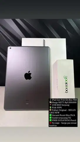 Ipad gen 9 64gb ibox wifi mulus