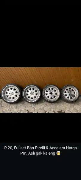 Di jual fullset R20 ban Pirelli & accelera