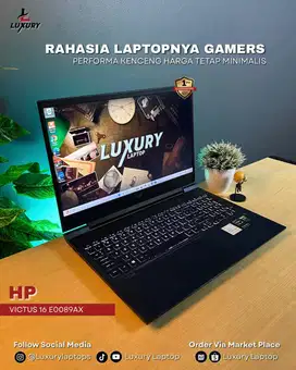 LAPTOP GAMING HP VICTUS 16 E0089AX RYZEN 5 NVIDIA RTX 3060 GAME LANCAR