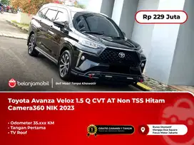 Toyota Avanza Veloz 1.5 Q CVT AT Non TSS Hitam Camera360 NIK 2023/2024