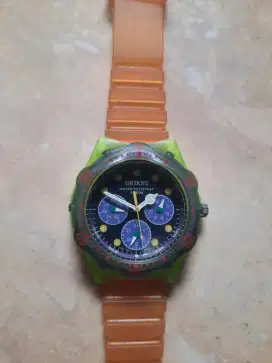ORIENT Diver Jelly Triple Calendar Moonphase Light Green ORIGINAL