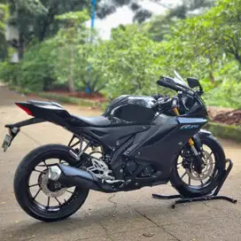 KEREN ABIS! YAMAHA YZF R15 V4 BLACK 2022 KM LOW PAJAK PANJANG GASPOL