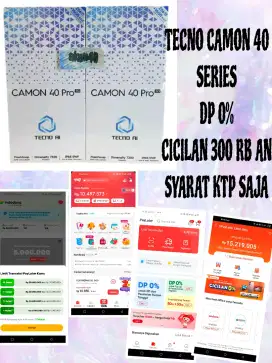 KREDIT HP TECNO CAMON 40 SERIES 16/258GB CICILAN 300AN SYARAT KTP SAJA