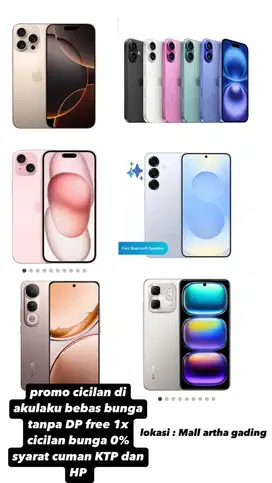 JUAL HANDPHONE BISA CICILAN DI AKULAKU BEBAS BUNGA 0% DAN TANPA DP