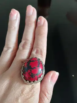 Batu akik natural pirus merah kuno