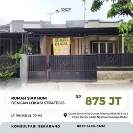 Dijual Cepat Rumah Primrose Sentul keamanan 24 Jam One Gate Sitem Nego